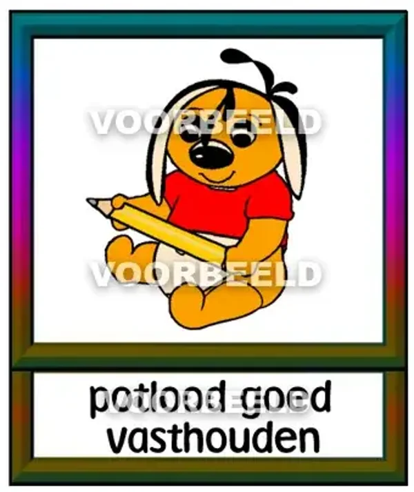 Potlood goed vasthouden