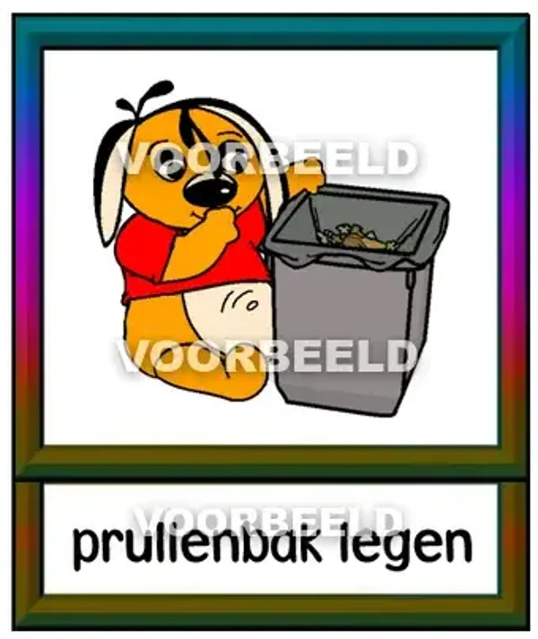 Prullenbak legen