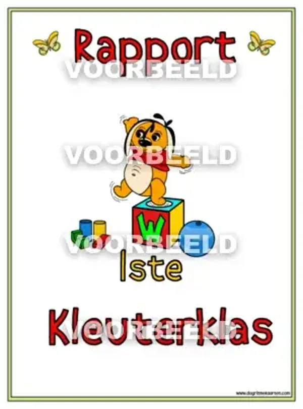 Rapport 1ste kleuterklas DIPLOMA (A4)
