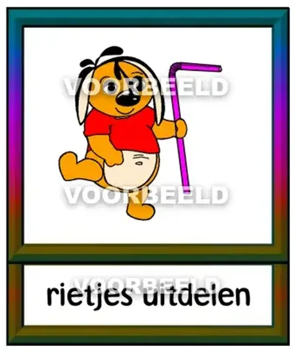Rietjes uitdelen