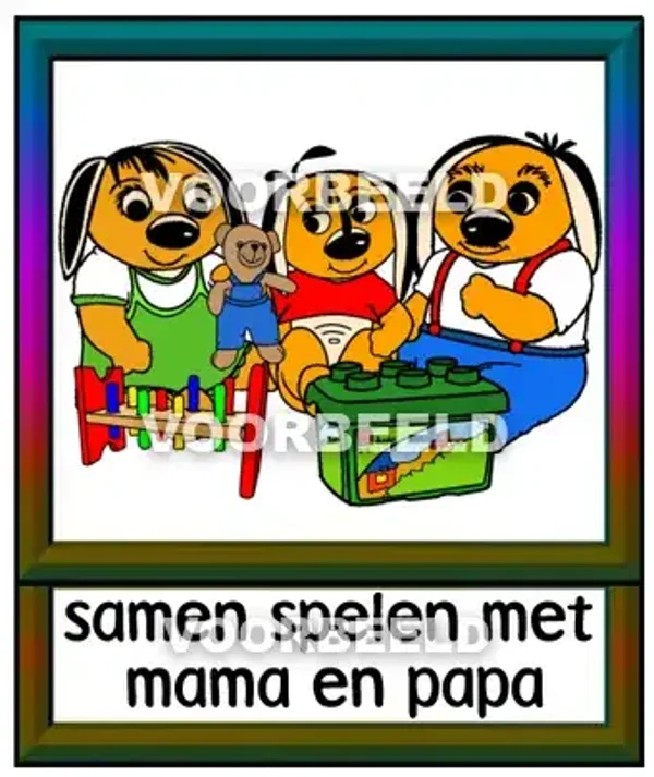 Samen spelen met mama en papa