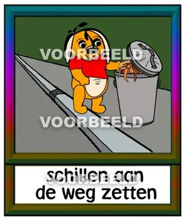 Schillen aan de weg zetten