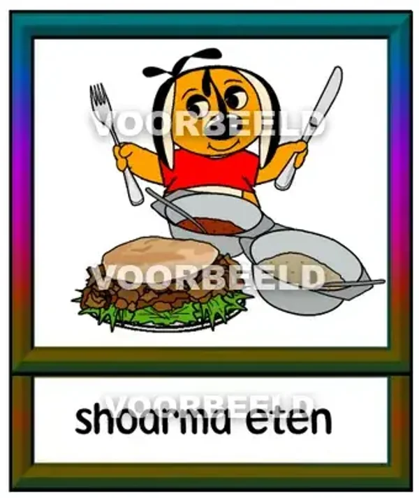 Shoarma eten