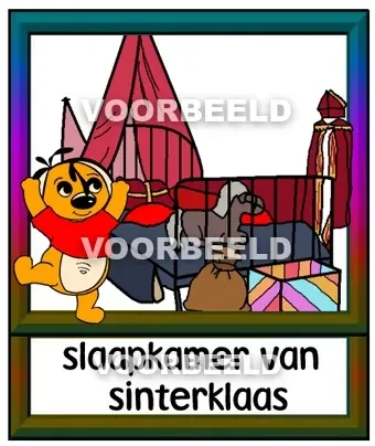 Slaapkamer van sinterklaas