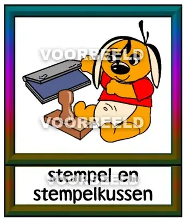 Stempel en stempelkussen