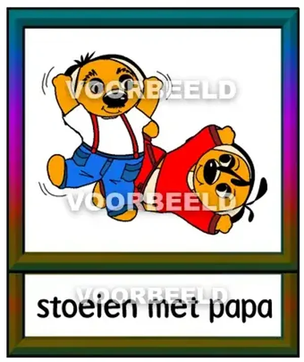 Stoeien met papa