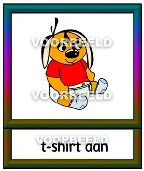 T-shirt aan