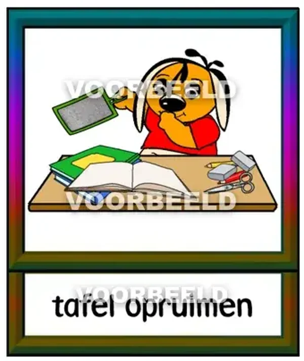 Tafel opruimen