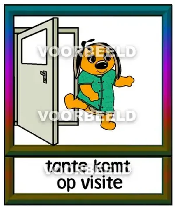 Tante komt op visite