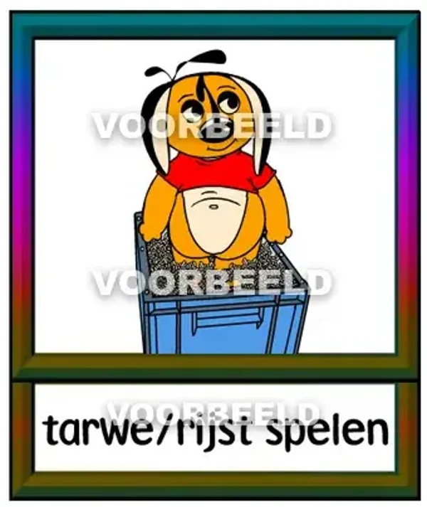 Tarwe rijst spelen