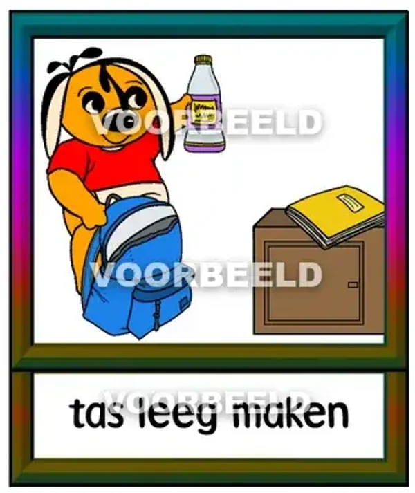 Tas leeg maken