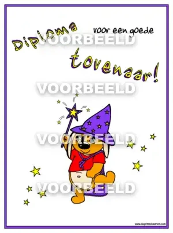 Tovenaars DIPLOMA (A4)