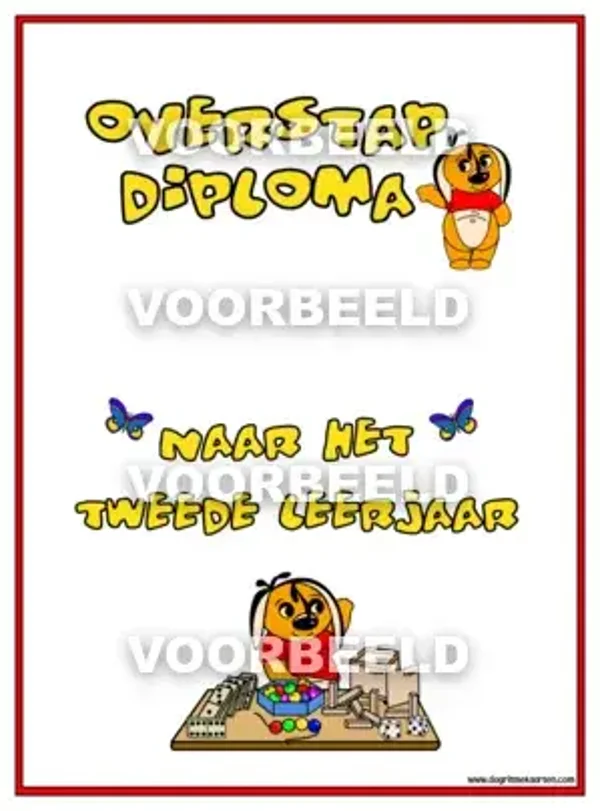 Tweede leerjaar DIPLOMA (A4)