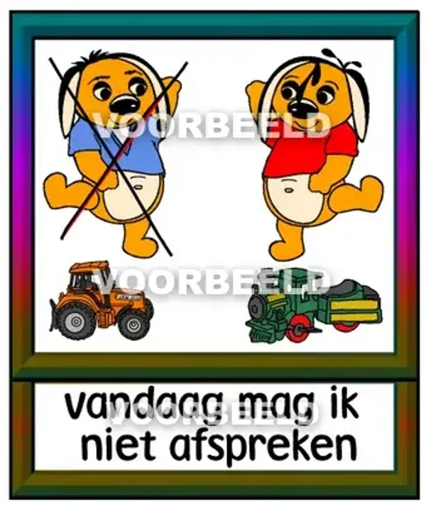 Vandaag mag ik niet afspreken 1