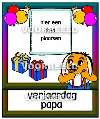 Verjaardag papa