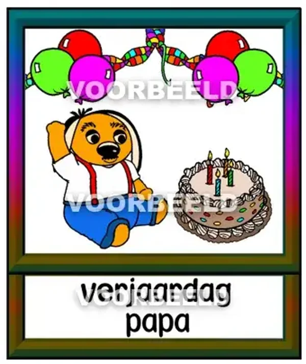 Verjaardag papa 2