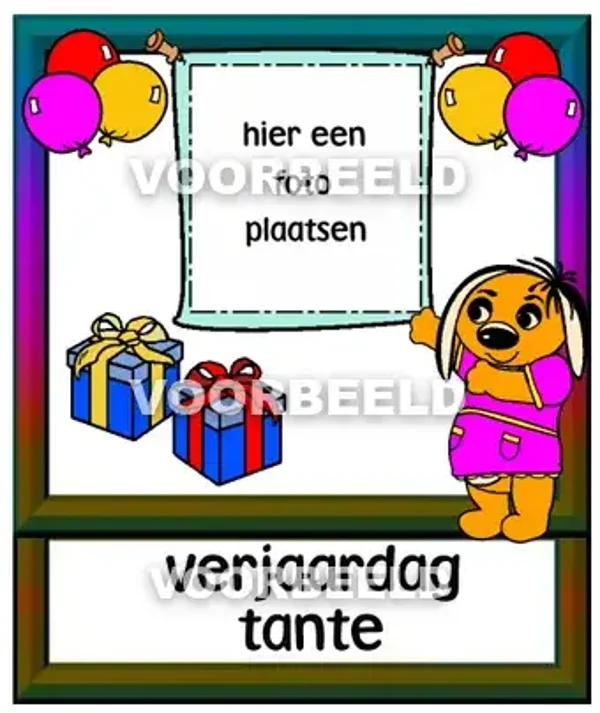 Verjaardag tante