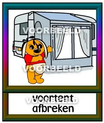 Voortent afbreken