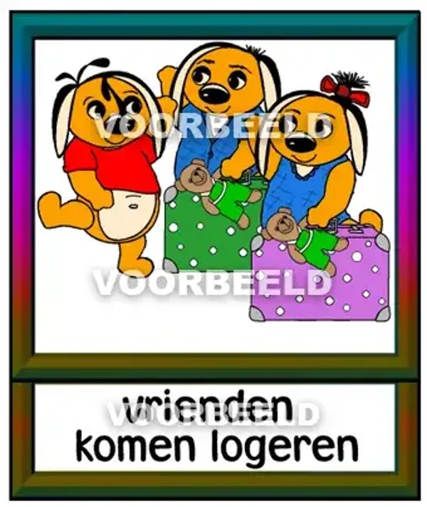Vrienden komen logeren