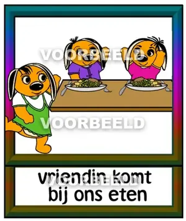 Vriendin komt bij ons eten 2