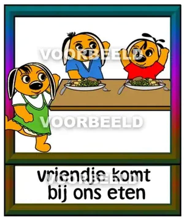 Vriendje komt bij ons eten 1