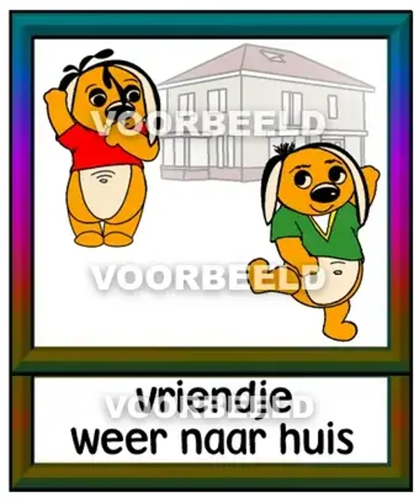 Vriendje weer naar huis