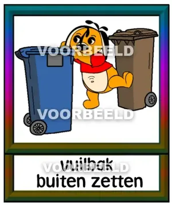 Vuilbak buiten zetten