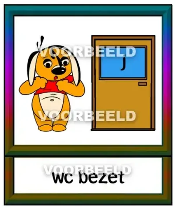 Wc bezet jongens