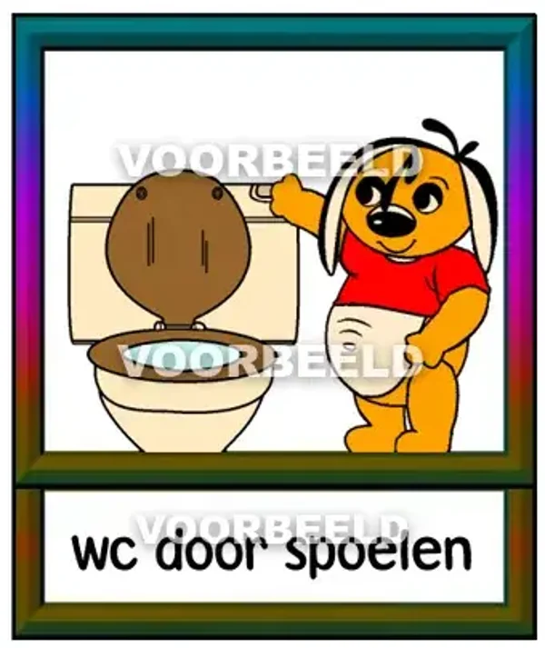 Wc door spoelen