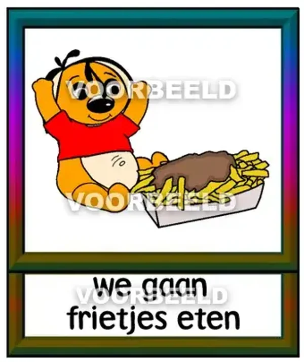 We gaan frietjes eten