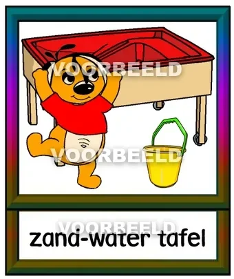 Zand water tafel