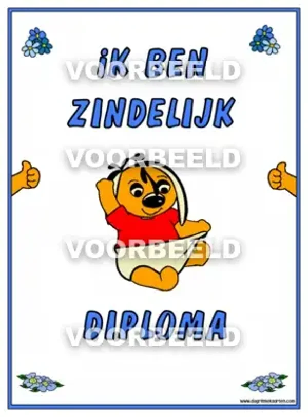 Zindelijk DIPLOMA (A4)