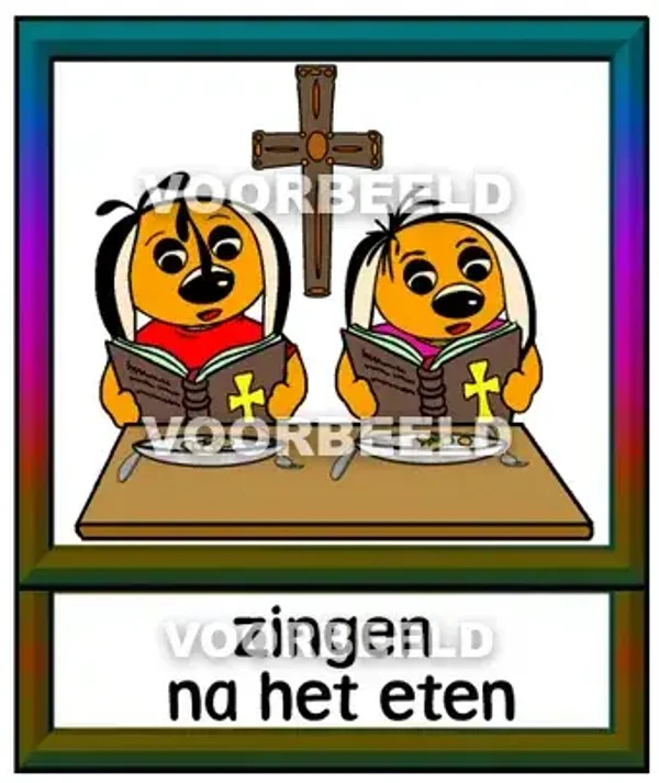 Zingen na het eten