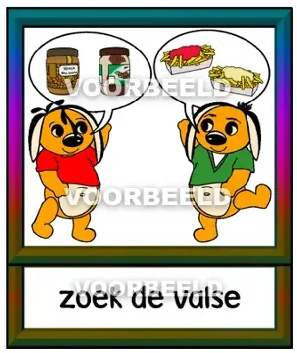 Zoek de valse