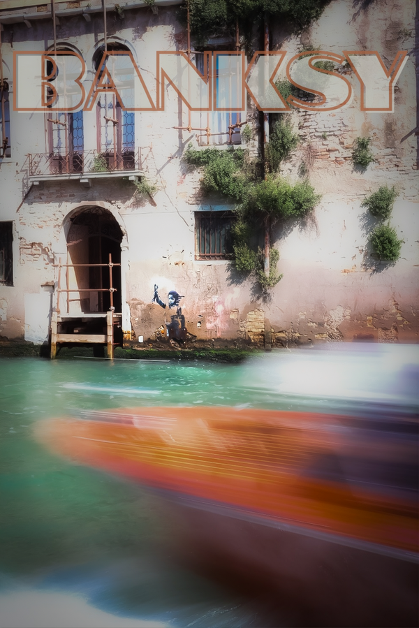 Banksy of Venice "Bambino Migrante"