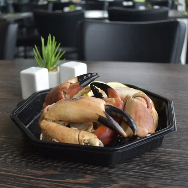 Taskekrabbe klør kogt