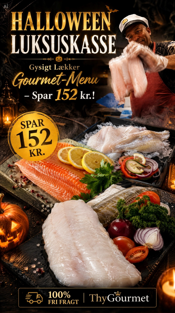 Halloween Familiemenu: Det Magiske Fiskegilde (Klar til panden)