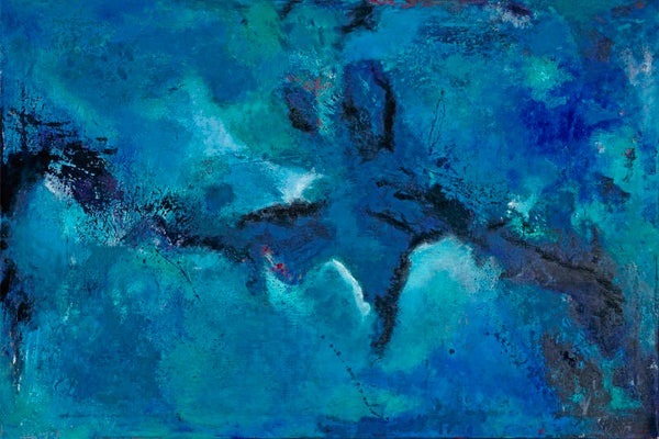 Blue verge of light PRINT