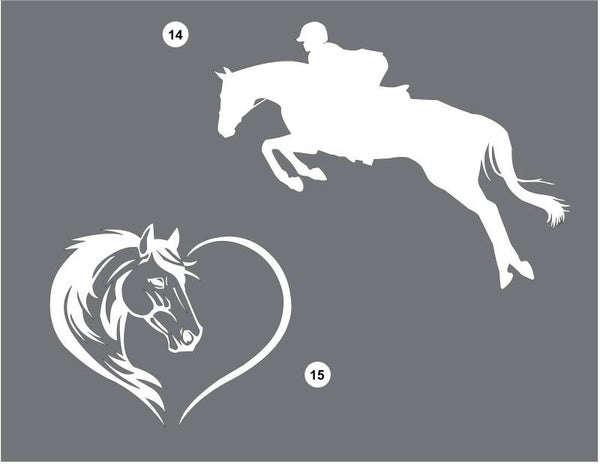 HORSE WINDOW STICKERS