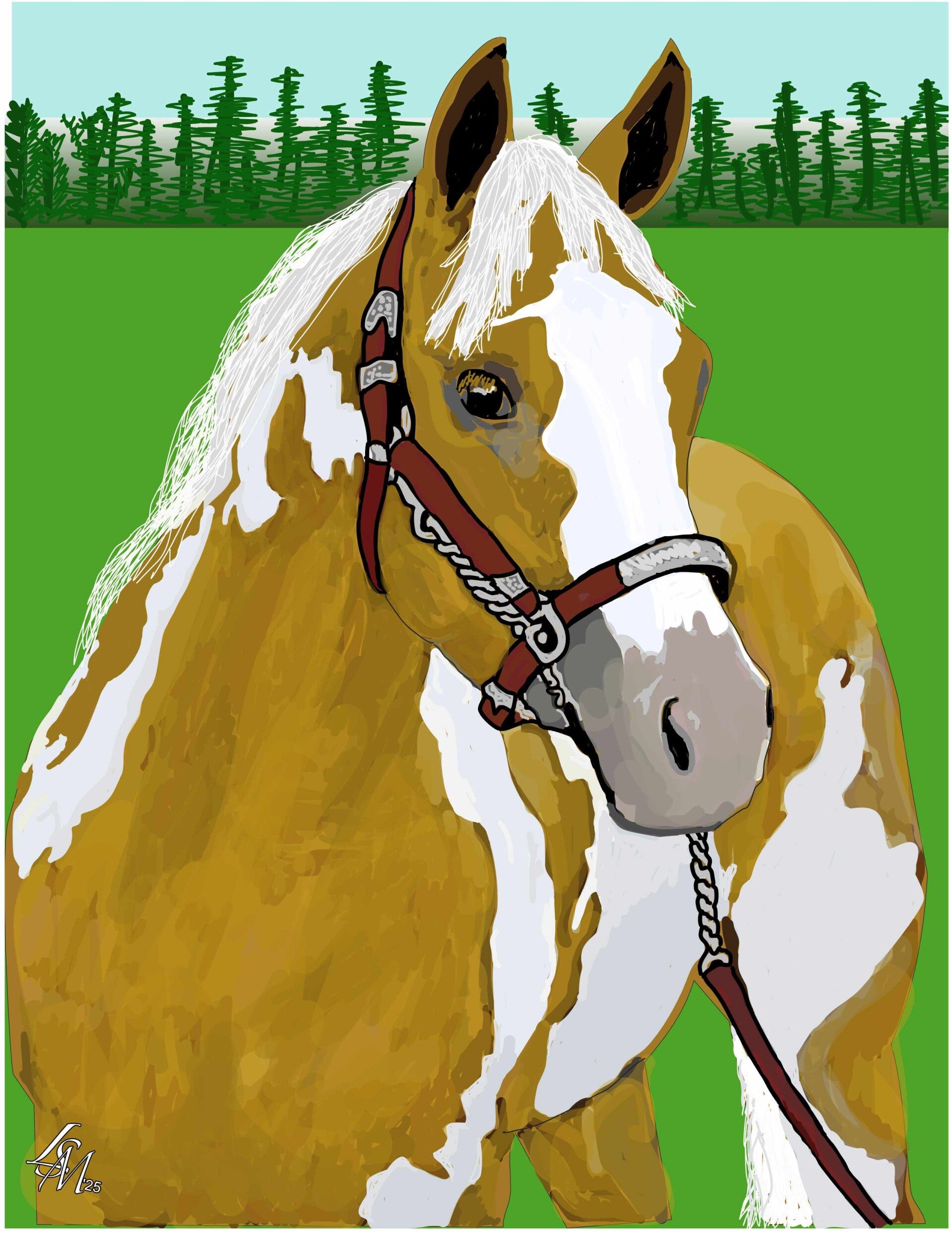 Palomino Paint Stallion