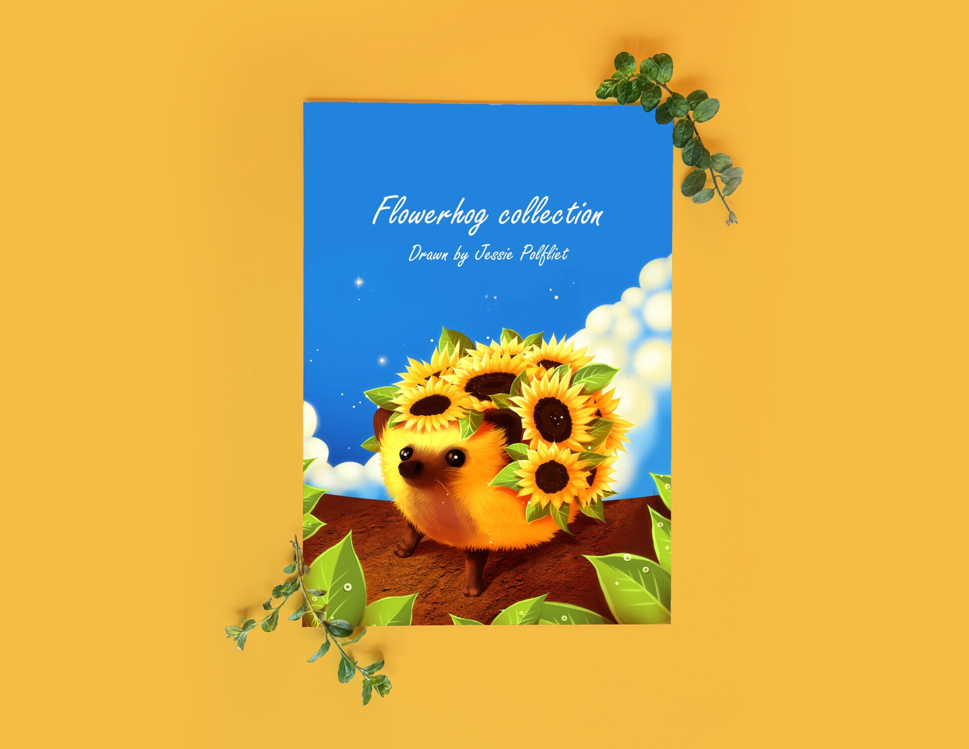 Artmagazine Flowerhogs bloemen egels