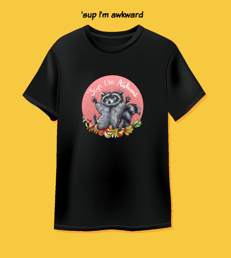Tshirt awkward trashpanda L