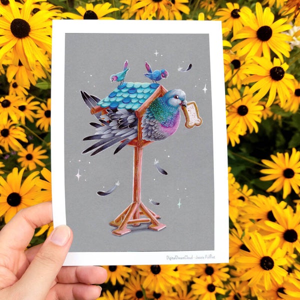 Little small for ya, art print, 14,8x21 cm(5.8x8.2 inch)