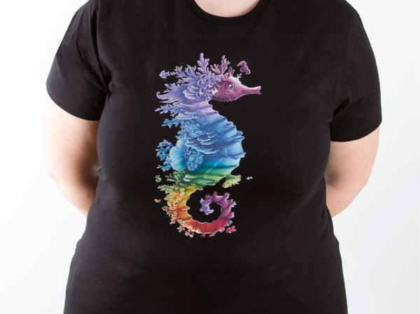 Regenboog zeepaard Tshirt L