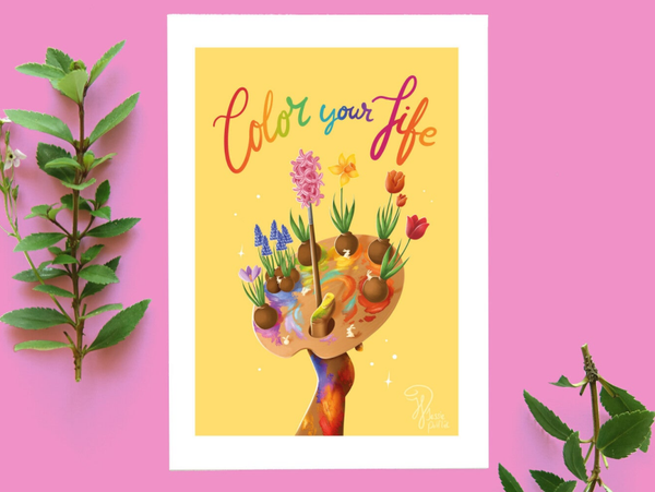 Color your life ansichtkaart A6
