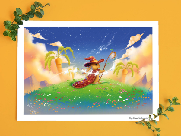 Carrot hill kleine A4 poster, 21x29,7 cm(8.27 x 11.69 inches)