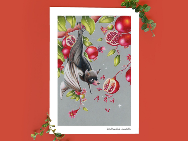 Pomgranets bats 14,8x21 cm(5.8x8.2 inch)