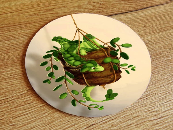Muismat rond Planten draak computer accessoire