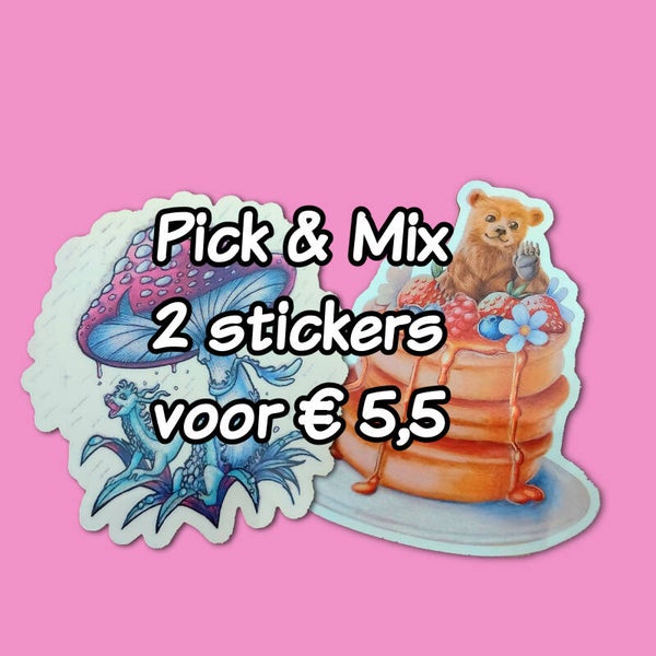 Pick & Mix 2 stickers voor 5,5