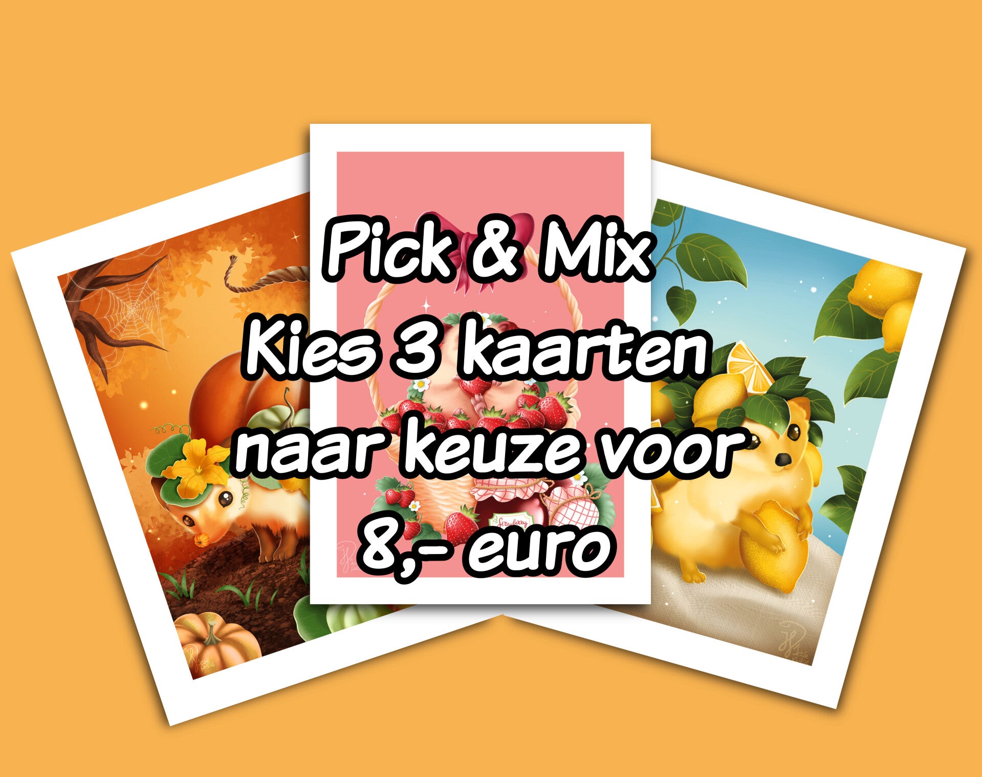 Pick & Mix 3 gevouwen kaarten